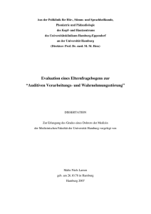 Dokument 1. - E-Dissertationen der Universität Hamburg