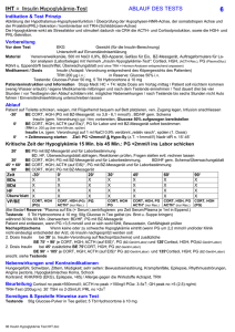 06 Insulin Hypoglykämie Test IHT