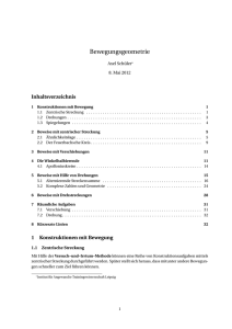 Bewegungsgeometrie