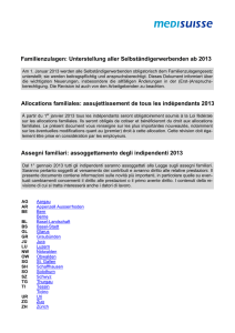 Familienzulagen: Unterstellung aller