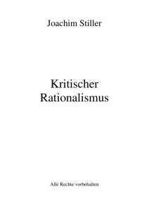 Kritischer Rationalismus