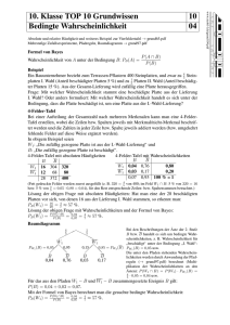10. Klasse TOP 10 Grundwissen 10 Bedingte Wahrscheinlichkeit 04