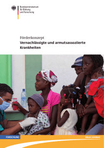 Förderkonzept: Vernachlässigte und armutsassoziierte Krankheiten