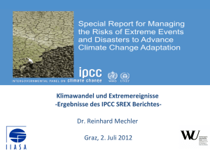 Klimawandel und Extremereignisse