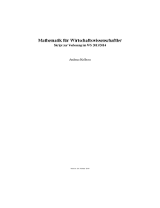 Skript - Fakultät 8 • Fachbereich Mathematik | Universität Stuttgart