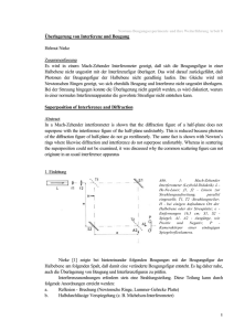 Überlagerung von Interferenz und Beugung Helmut Nieke