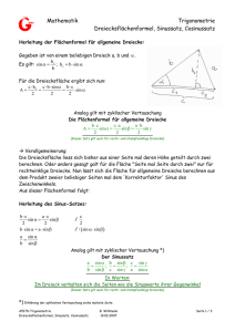 A5170-Trigonometrie - Sinusatz und Cosinussatz