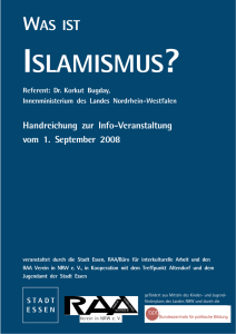 islamismus? - RAA Verein in NRW