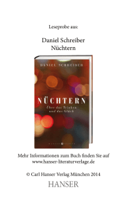 Daniel Schreiber Nüchtern