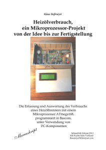 Heizölverbrauch - ein Mikroprozessor-Projekt - Projekte