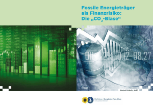 Fossile Energieträger als Finanzrisiko Die „CO2-Blase“