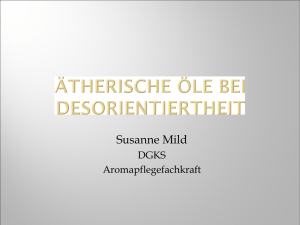 Ätherische Öle und Demenz – Susanne Mild