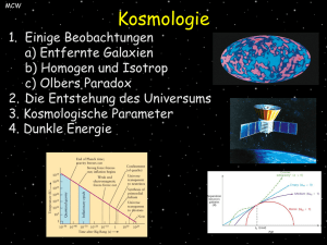 Kosmologie - I. Physik