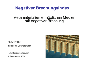 Negativer Brechungsindex