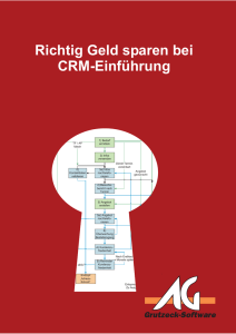 Richtig Geld sparen bei CRM-Einführung