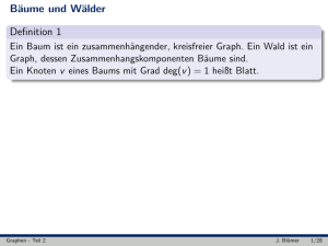 Bäume und Wälder Definition 1