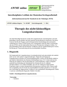 Therapie des Nicht-kleinzelligen Lungenkarzinoms