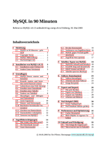 MySQL in 90 Minuten