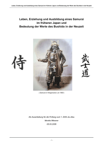 Leben, Erziehung und Ausbildung eines Samurai im früheren Japan
