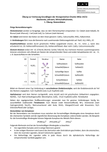 1 Übung zur Vorlesung Grundlagen der Anorganischen - IPN-Kiel