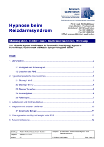 Hypnose beim Reizdarmsyndrom