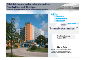 Pilzinfektionen in der Intensivmedizin