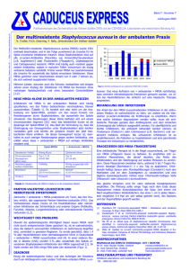 Der multiresistente Staphylococcus aureaus in der ambulanten Praxis