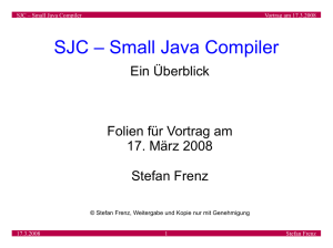 SJC – Small Java Compiler