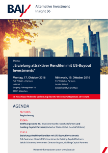 AGENDA - Bundesverband Alternative Investment eV