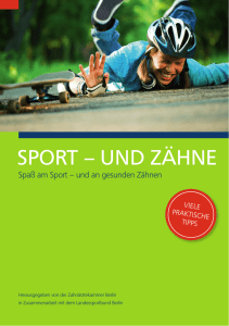 Sport und Zähne - Zahnärztekammer Berlin