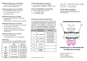 Schilddrüsen- Diagnostik - Medizinisches Labor Oldenburg
