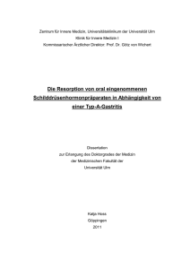 Die Resorption von oral eingenommenen - oparu