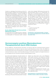 Hormonrezeptor-positives Mammakarzinom: Therapiesicherheit