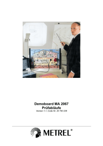 Demoboard MA 2067 Prüfabläufe