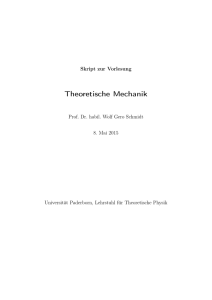 Theoretische Mechanik - Universität Paderborn