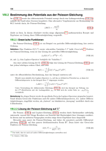 Lösung der Poisson-Gleichung mit Green`schen Funktionen