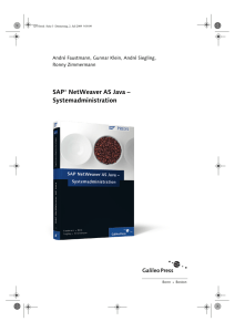 SAP NetWeaver AS Java - Systemadministration