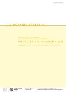 CCS Working Papers No. 1