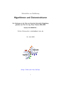 Algorithmen und Datenstrukturen - Die Otto-von