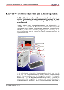 LabVIEW: Messdatenquellen per LAN integrieren