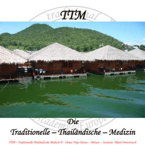 TTM – Die traditionelle thailändische Medizin