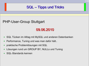 SQL - Tipps und Tricks