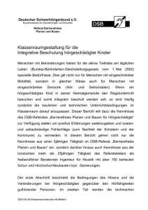 Klassenraumgestaltung für die Integrative Beschulung