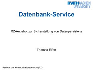 Datenbank-Service - RWTH