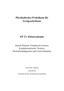 FP27 - Elektrochemie - Physik Uni-Augsburg