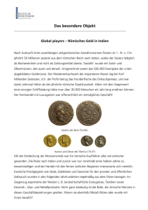 Das besondere Objekt - Global players – Römisches Geld in Indien