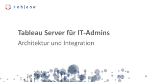 Vortragsfolien Tableau Server für IT