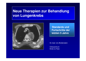 Neue Therapie zur Behandlung des Lungenkrebs