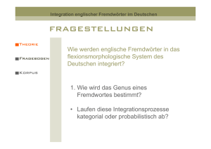 fragestellungen - Institut für deutsche Sprache und Linguistik