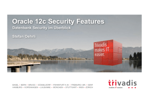 Oracle 12c Security Features